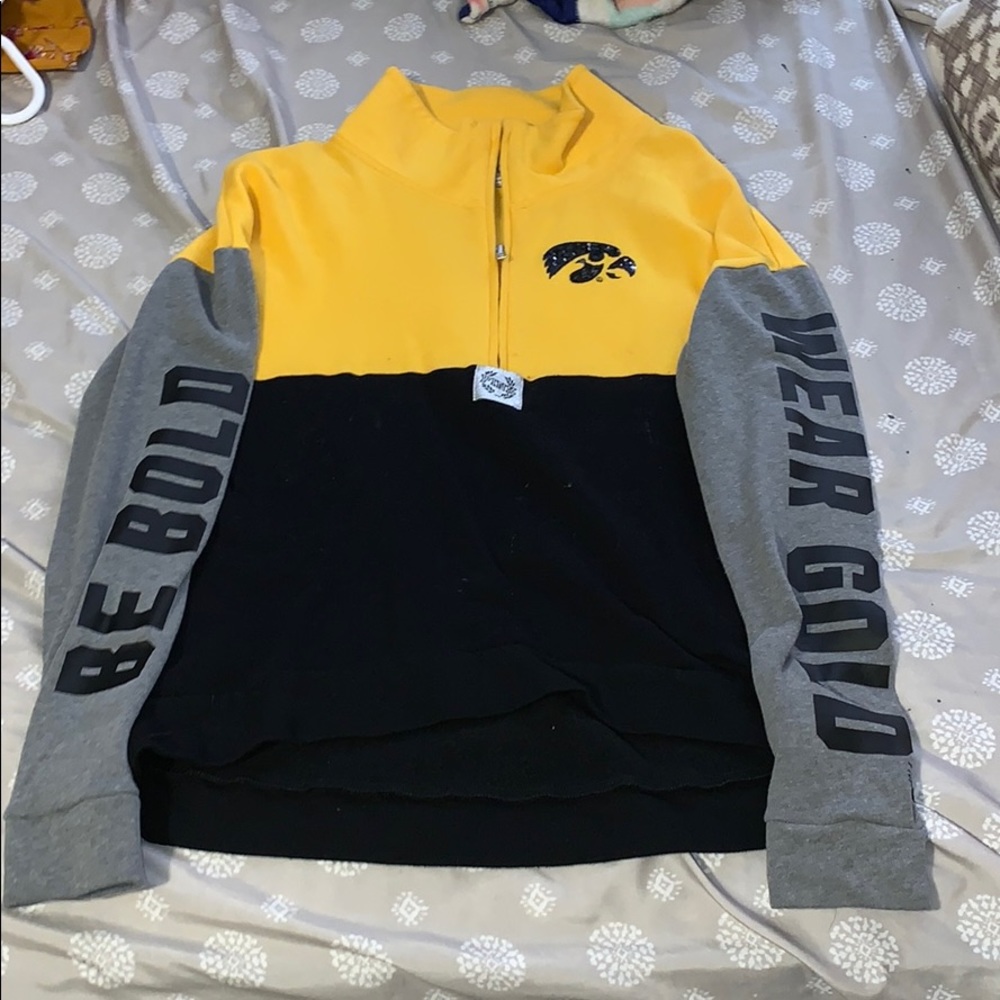 Iowa Hawkeyes quarter zip sweatshirt
